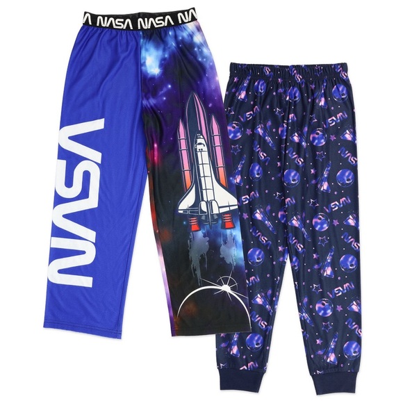 NASA Boys 2 Pack Lounge Pant Pajamas - Picture 3 of 8